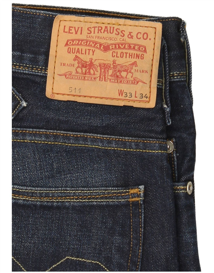 Blugi Levi's 511 Slim pentru femei W33 L34 Bumbac bleumarin