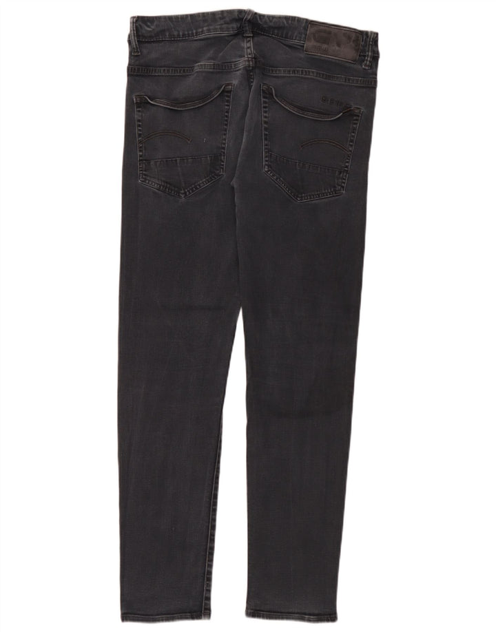 Blugi G-Star 3301 Slim pentru bărbați W34 L32 bumbac negru