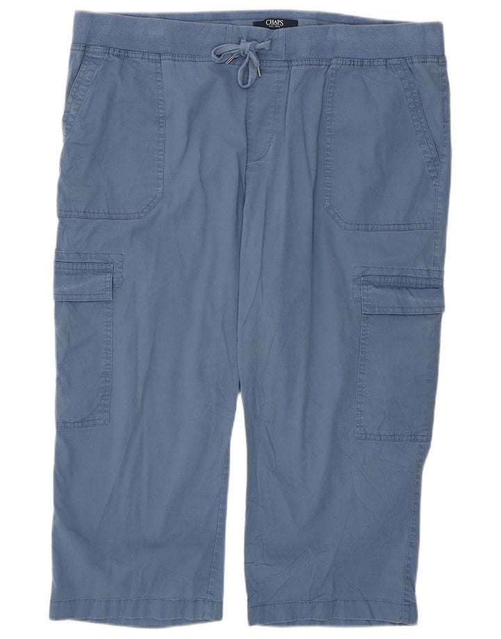 Pantaloni de trening Capri pentru femei Chaps UK 18 XL Bumbac albastru