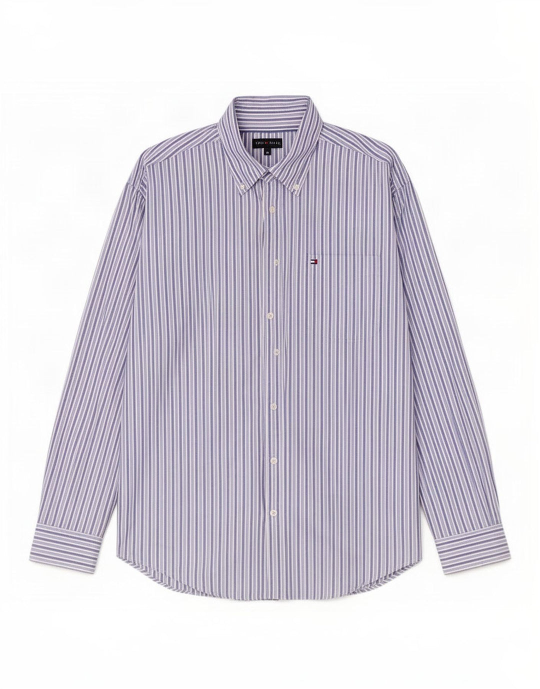 Cămașă pentru bărbați Tommy Hilfiger Medium Blue Pinstripe