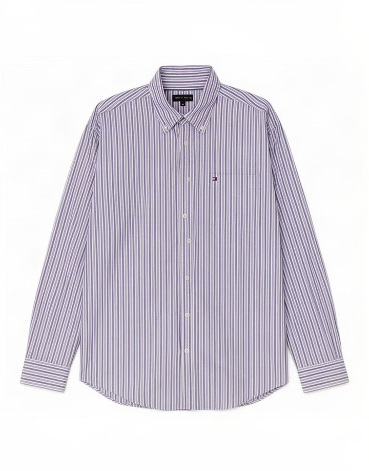 Cămașă pentru bărbați Tommy Hilfiger Medium Blue Pinstripe