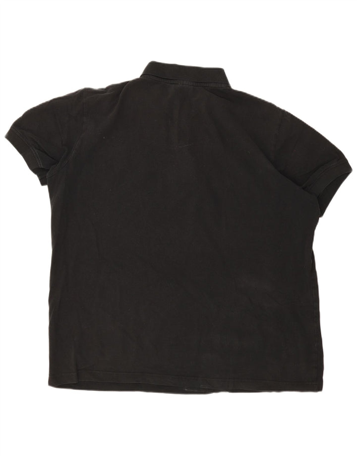 Cămașă polo pentru bărbați KAPPA 2XL bumbac negru