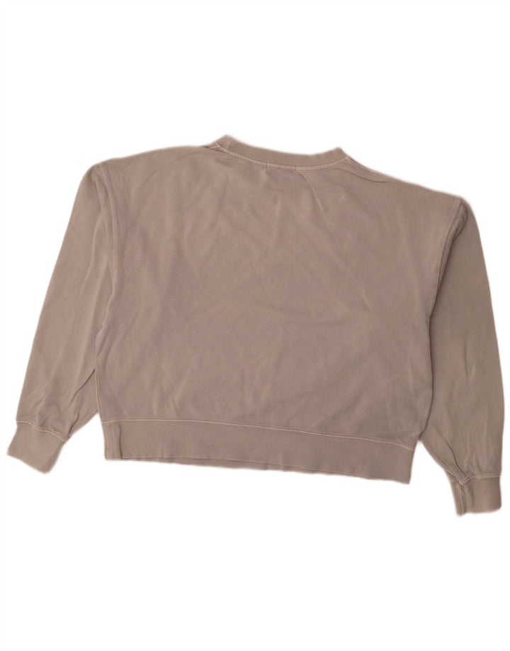 Pulover supradimensionat pentru femei Zara UK 16 mare bumbac gri