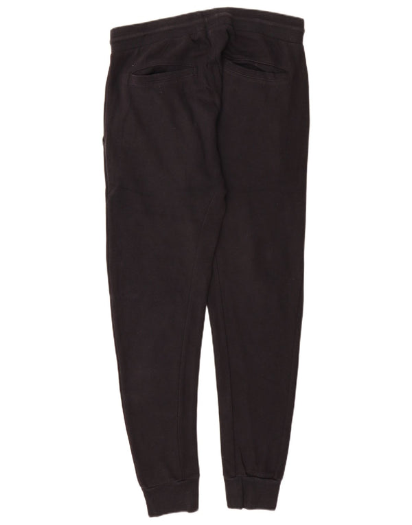 Pantaloni de trening Zara Femei Joggeri UK 14 Mare Bumbac bleumarin