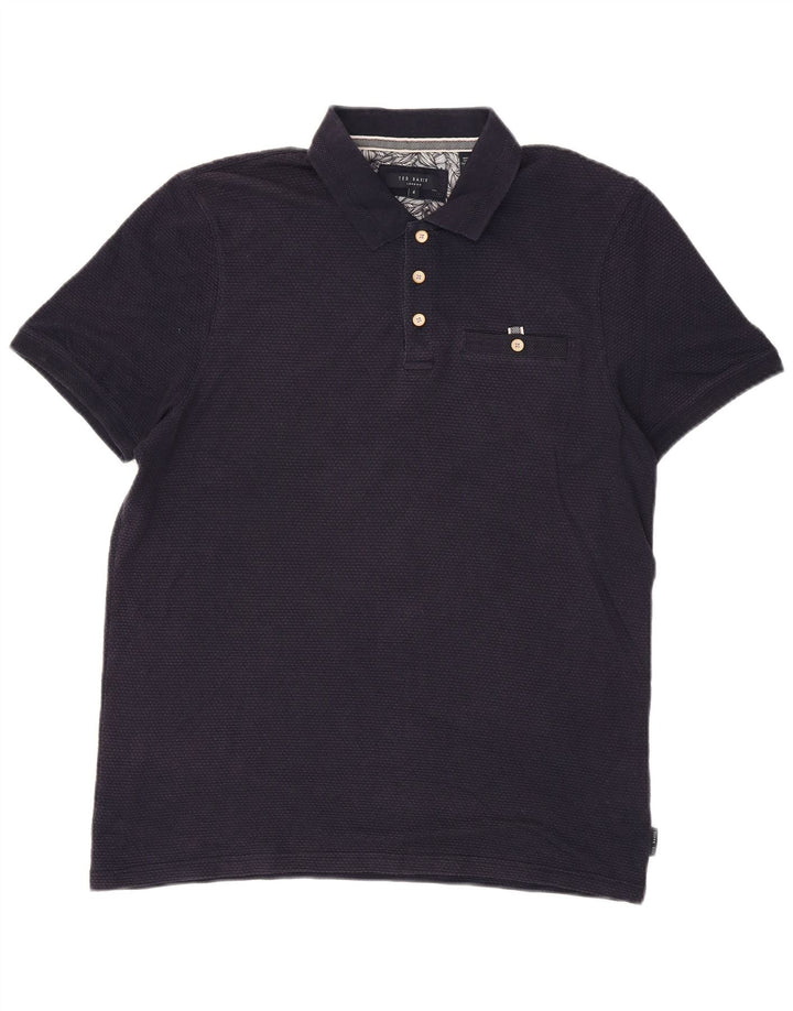 Tricou polo pentru bărbați Ted Baker Mărimea 4 mare, bleumarin, modal