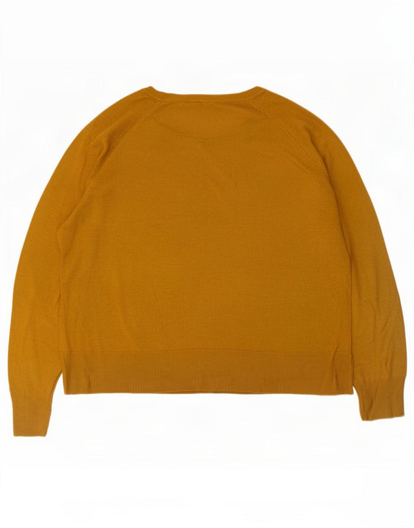 Pulover supradimensionat pentru femei Zara, cu gât de barcă, UK 10 Mic Galben