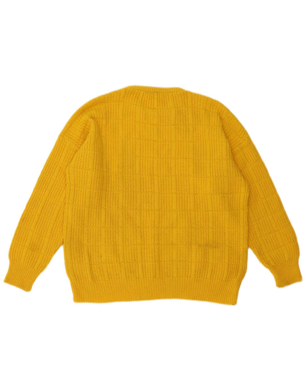 Pulover Colmar pentru bărbați, loose fit, cu decolteu, IT 46, lână galbenă mică