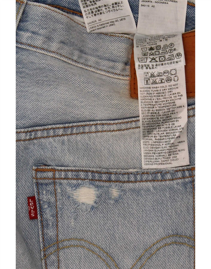 Blugi slim pentru bărbați Levi's Distressed Slim W29 L32 Blue Bumbac