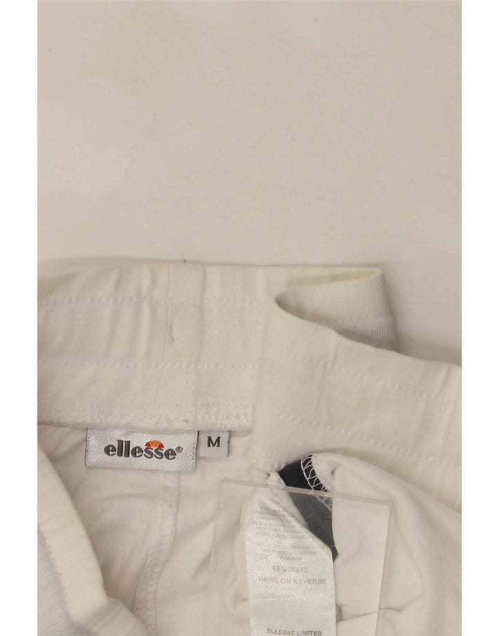 Pantaloni scurți sport grafic pentru bărbați Ellesse, bumbac color bloc alb mediu