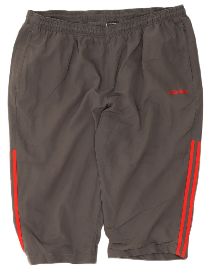Pantaloni scurți sport pentru bărbați Adidas 2XL poliester gri
