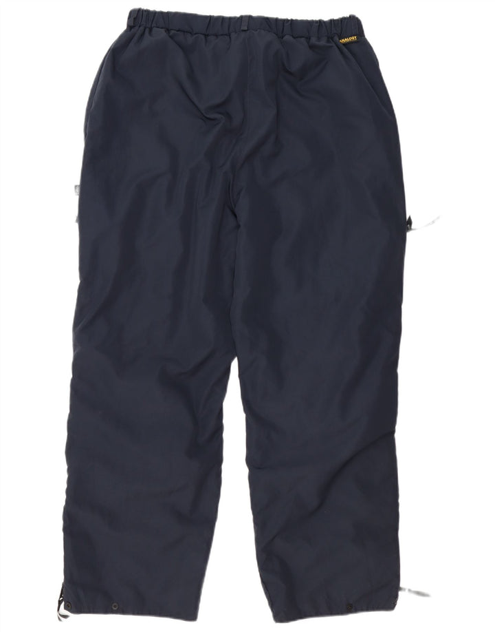 Pantaloni de trening vintage pentru bărbați XL poliester bleumarin