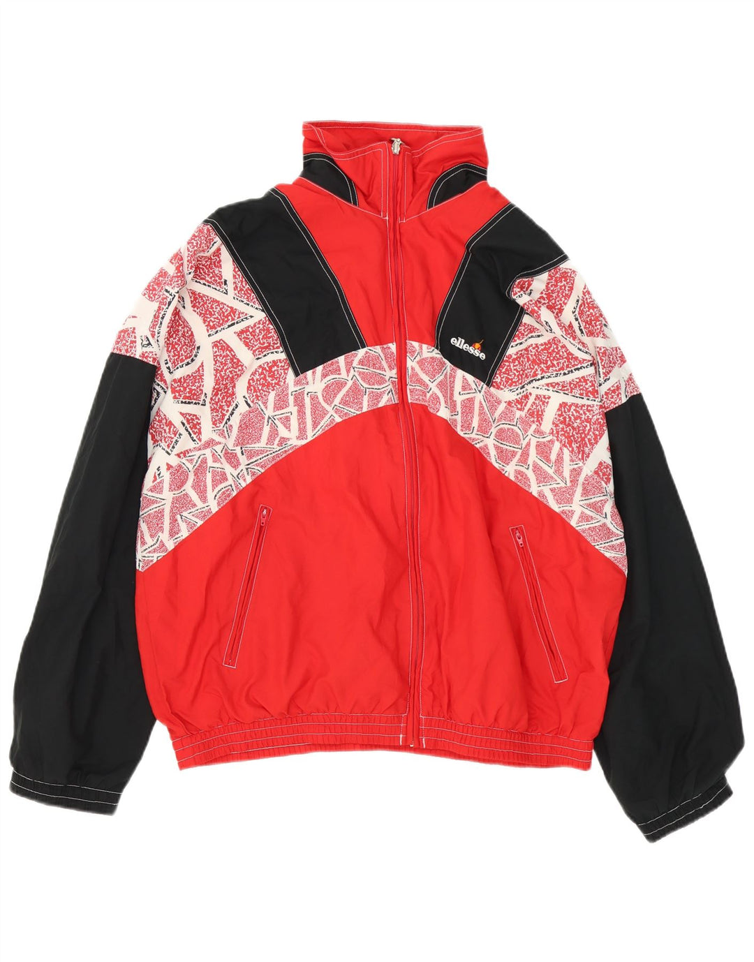 Jachetă de trening pentru bărbați Ellesse, 2XL, poliester color bloc, roșu