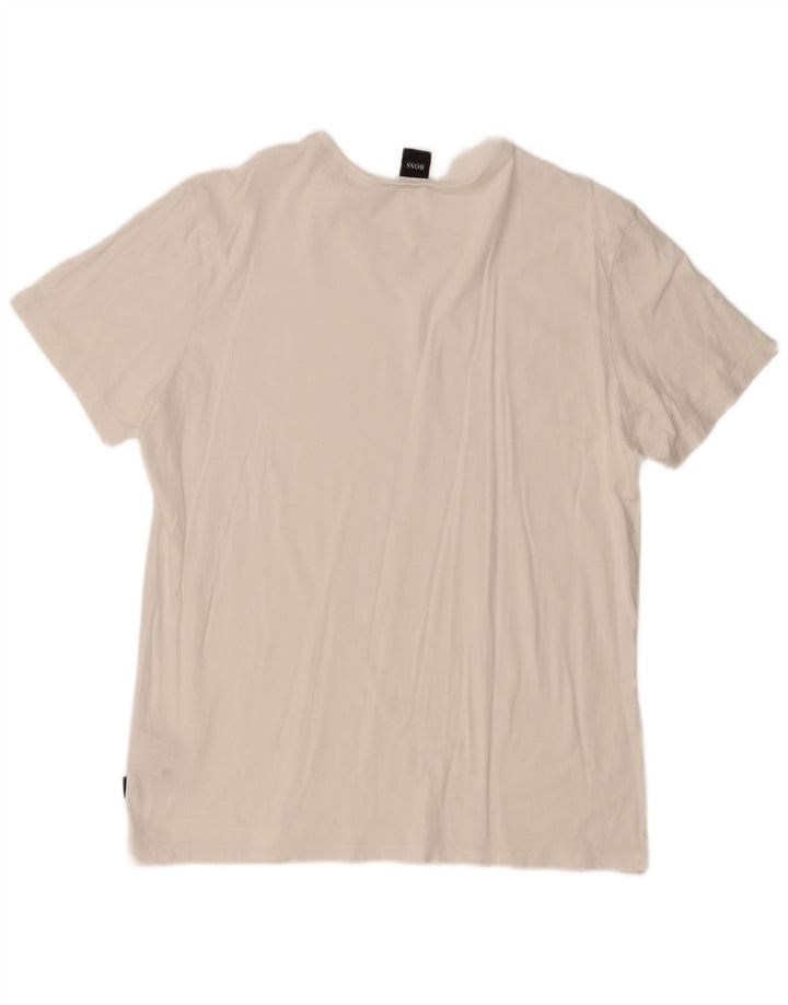 Tricou Bărbați HUGO BOSS Top XL Bumbac Alb