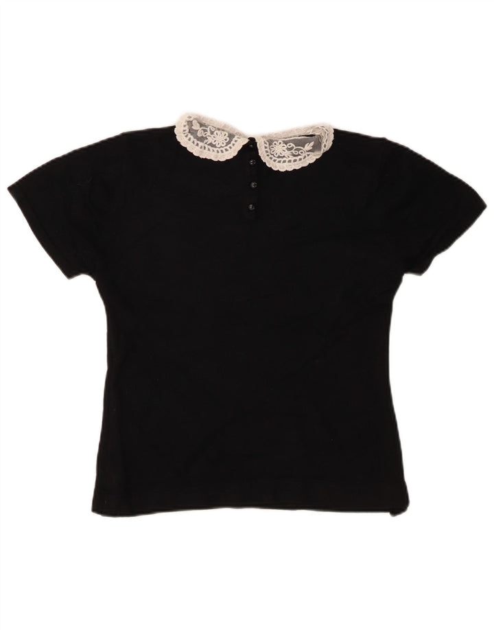 Bluză Crop Top pentru femei Marks & Spencer UK 12 Medium Black