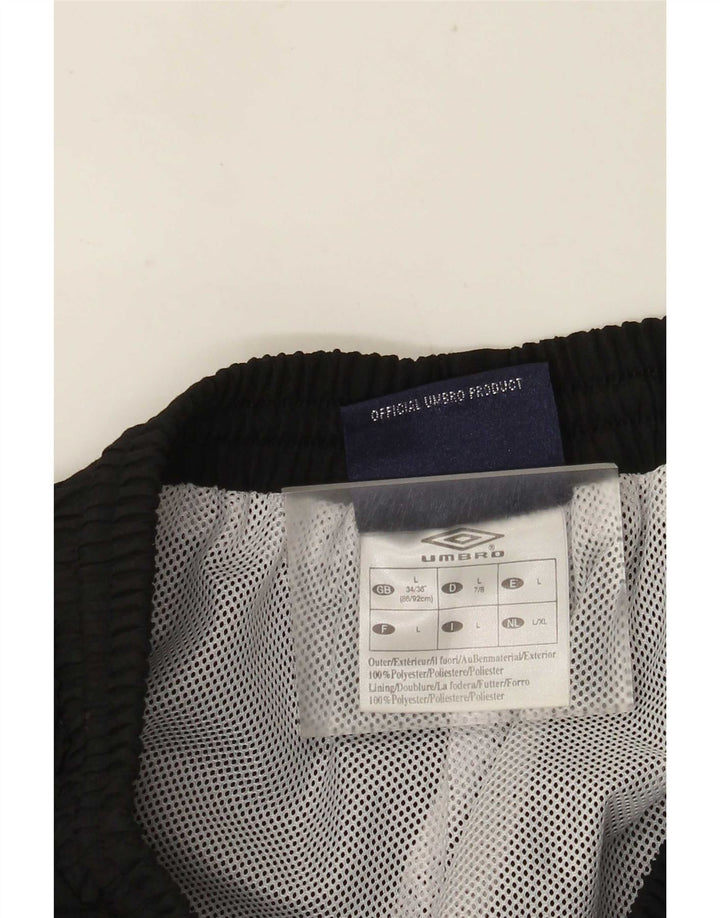Pantaloni de trening Umbro pentru bărbați Pantaloni de jogging mari, negru, poliester