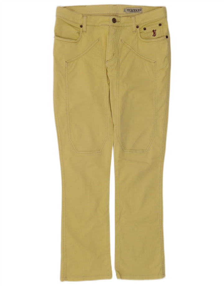 Jeckerson Jeans Bootcut pentru femei W29 L28 bumbac galben