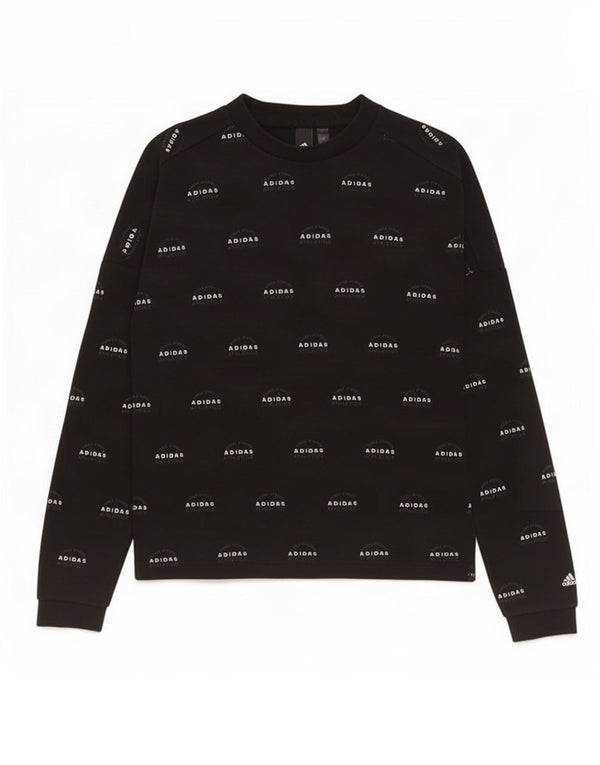 Hanorac grafic pentru bărbați Adidas Jumper mic, negru, bumbac