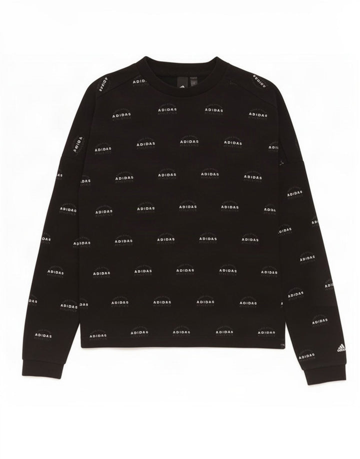 Hanorac grafic pentru bărbați Adidas Jumper mic, negru, bumbac