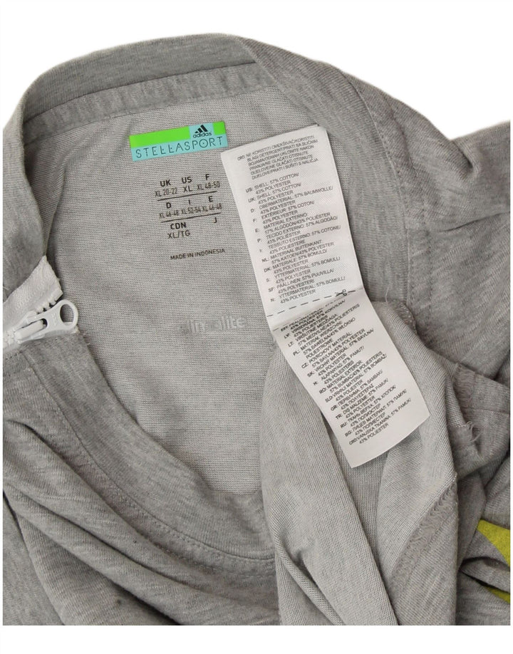 Tricou grafic pentru femei ADIDAS X STELLA MCCARTNEY Top UK 20/22 XL Gri