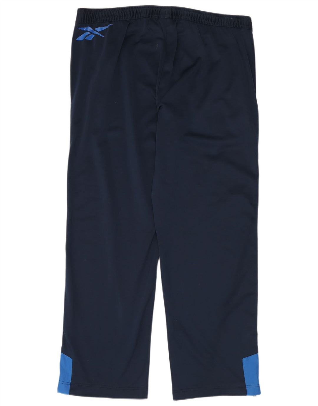 Pantaloni de trening grafic Reebok pentru bărbați XL, albastru bleumarin, poliester color bloc