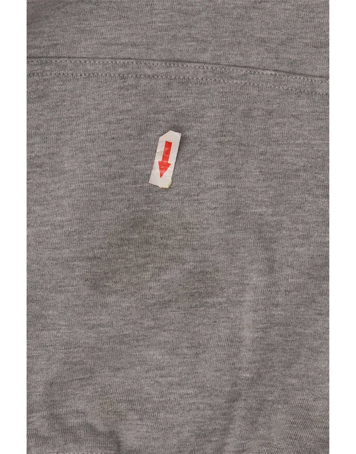 Pulover pentru bărbați cu capota cu grafică New Balance, mic, gri, poliester