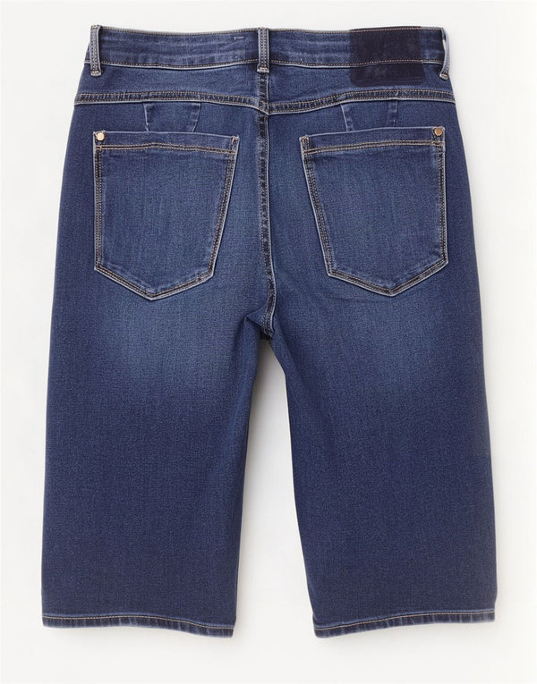 Marks & Spencer Pantaloni scurți Magic Denim pentru femei UK 12 Medium W28 Bleumarin