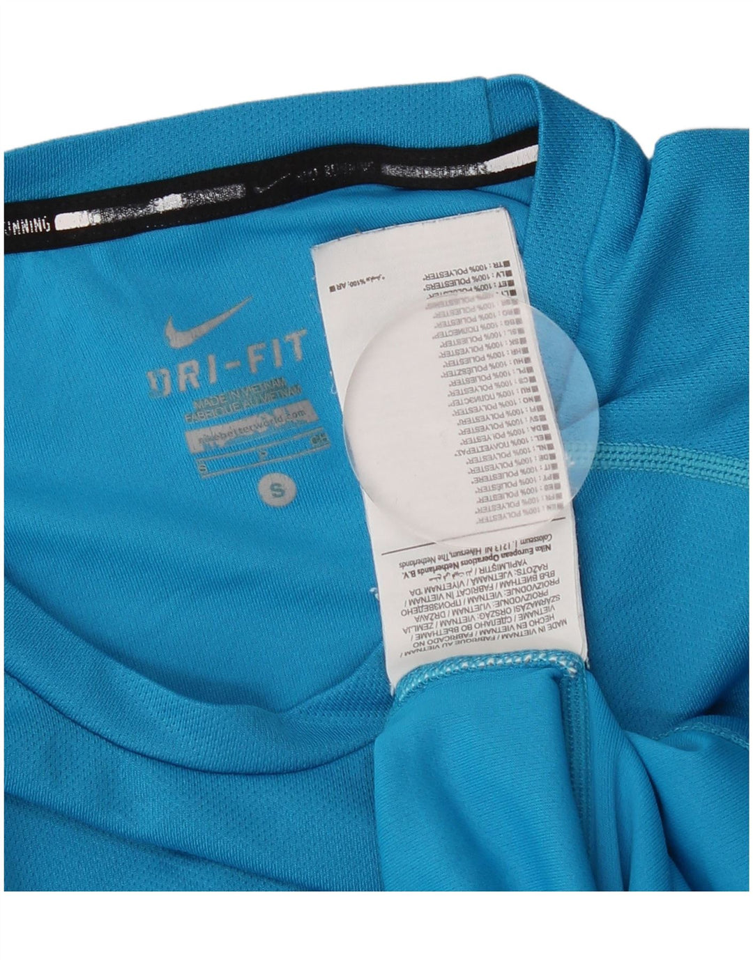 Tricou Nike Dri Fit pentru bărbați Top mic, albastru, poliester