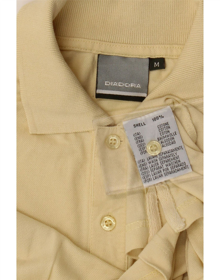 DIADORA Tricou Polo Barbati Bumbac Galben Mediu