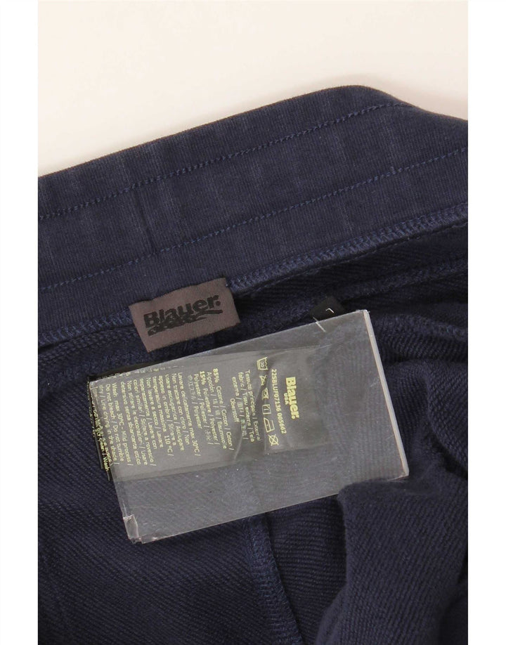 Blauer Pantaloni de trening pentru bărbați Pantaloni de jogging mari Bumbac bleumarin
