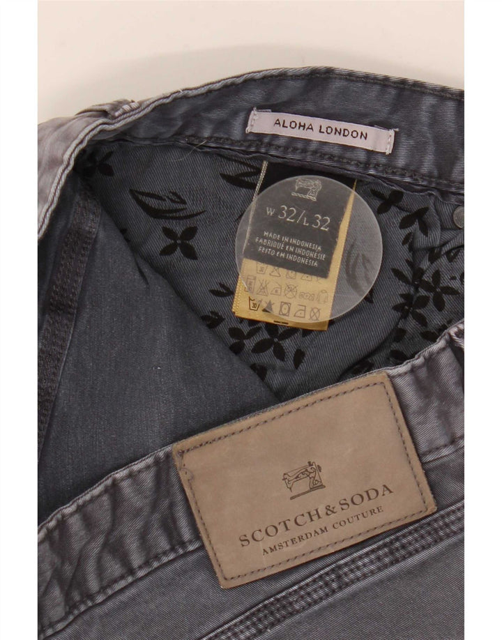 Blugi slim pentru bărbați Scotch & Soda W32 L32 bumbac gri