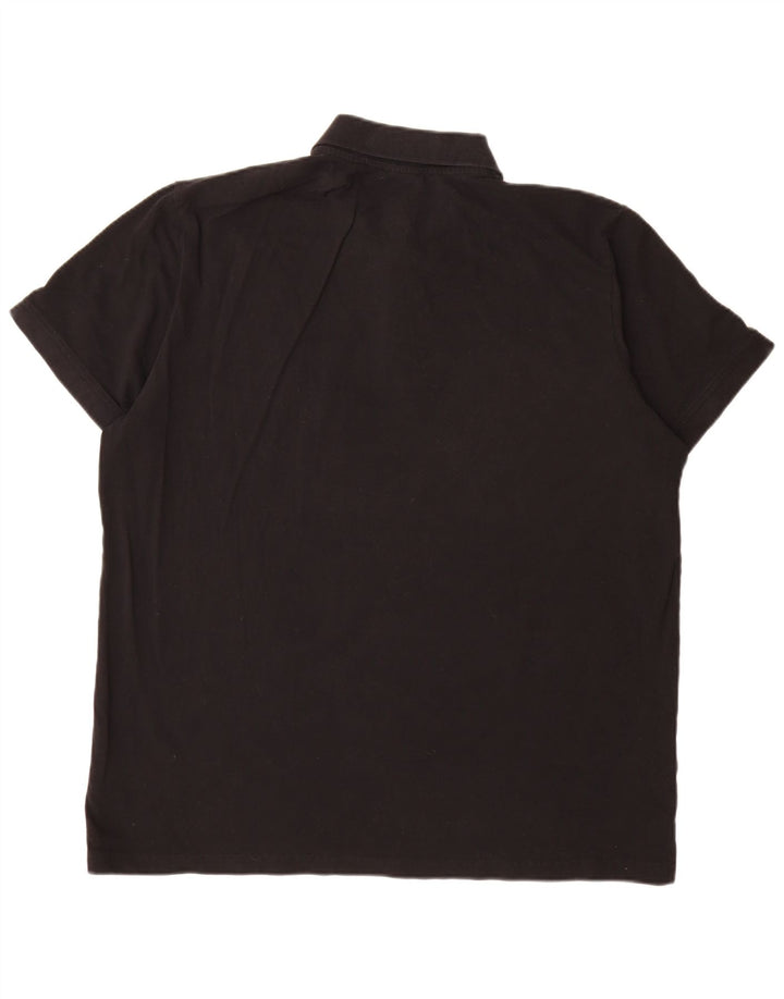 Cămașă polo pentru bărbați Kappa 2XL bumbac negru
