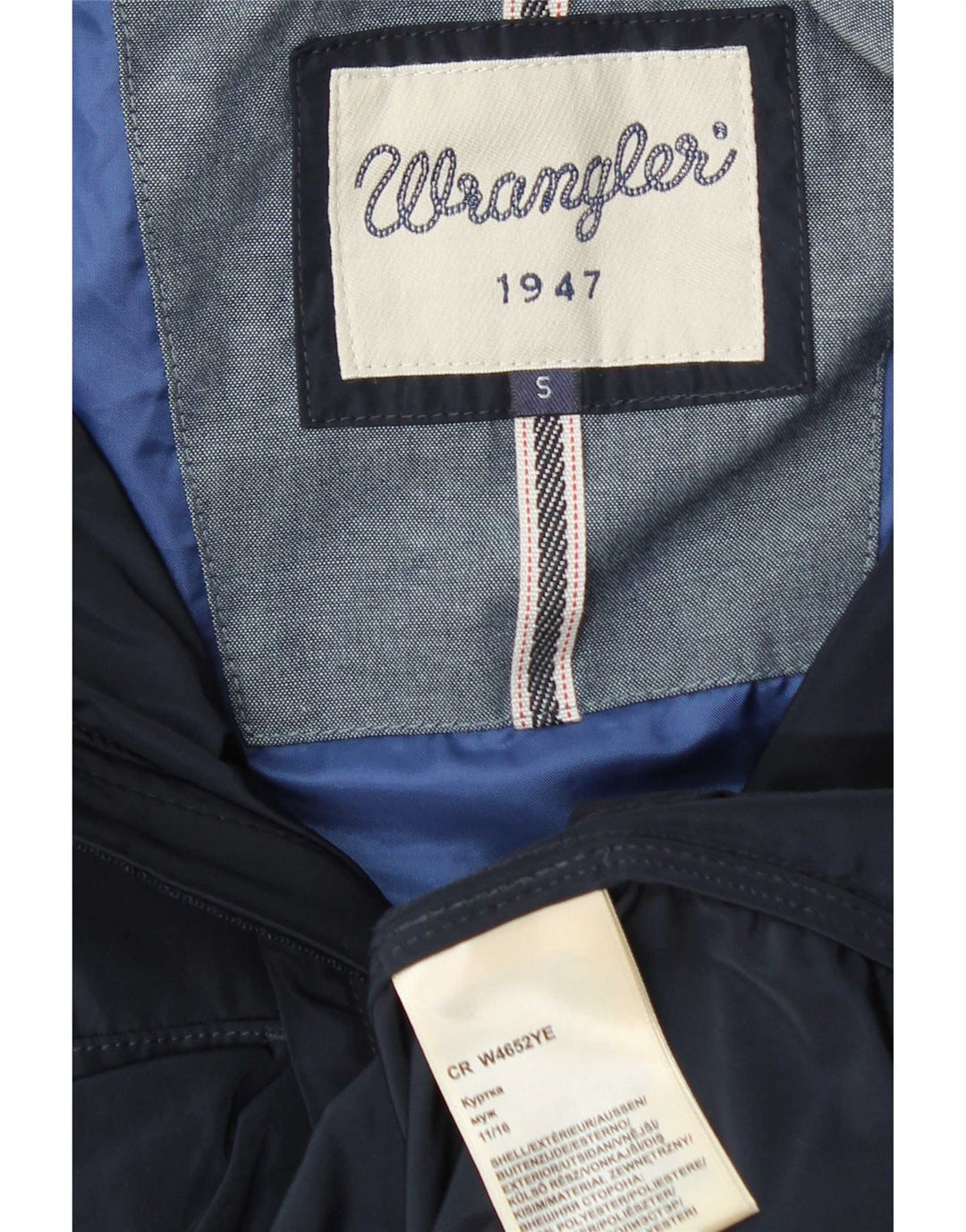 Jachetă cu glugă pentru bărbați Wrangler UK 36 Poliester bleumarin mic
