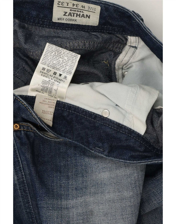 Blugi pentru bărbați Diesel Zathan Regular Bootcut W34 L32 Bumbac albastru