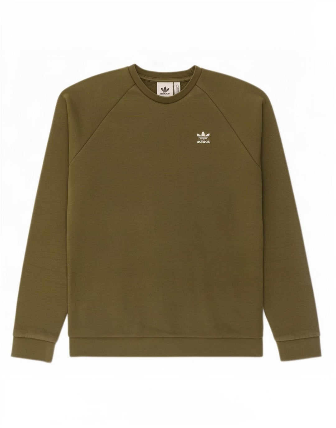 Hanorac pentru bărbați Adidas Jumper Medium Kaki Bumbac