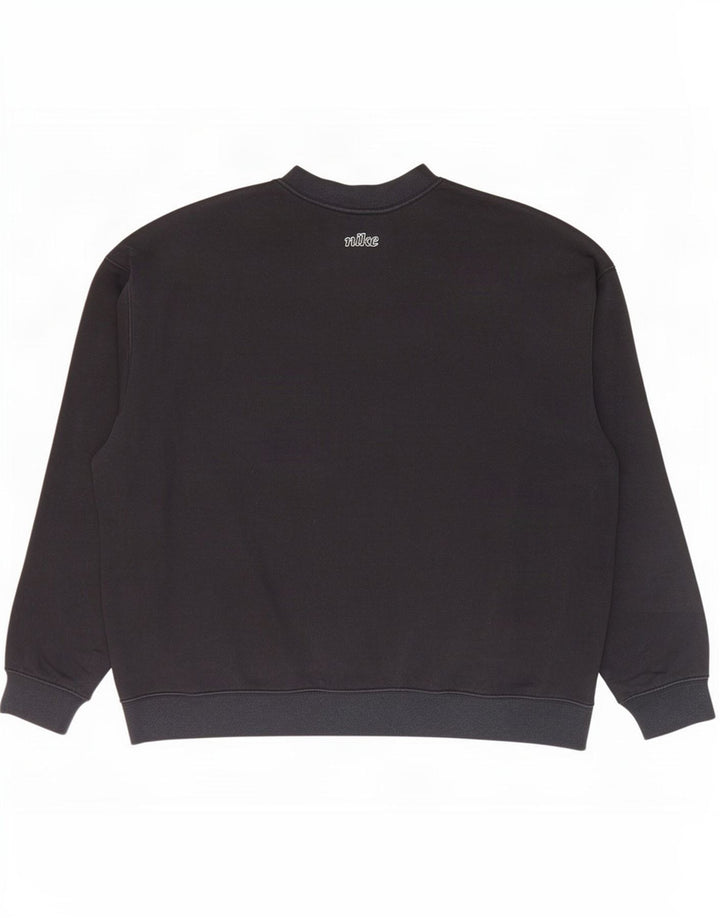 Hanorac pentru bărbați Nike Dri Fit Graphic Pulover mare, negru, bumbac