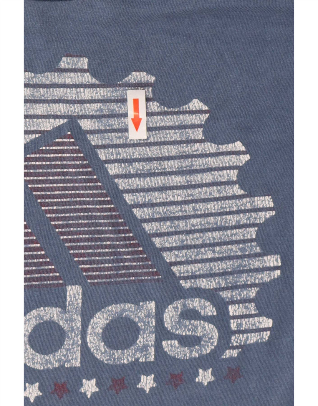 Tricou grafic pentru bărbați Adidas Top, bumbac albastru mediu