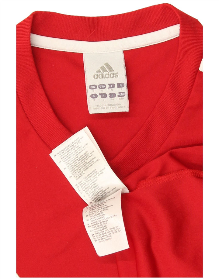 Tricou Adidas Climalite pentru bărbați Top mic poliester roșu