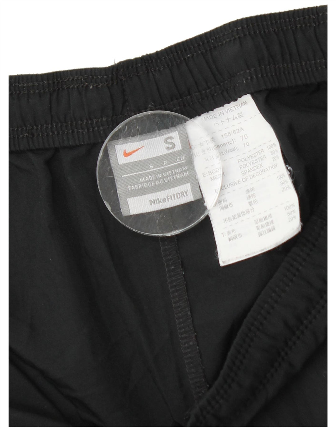Pantaloni scurti sport Nike pentru bărbați, poliester negru mic