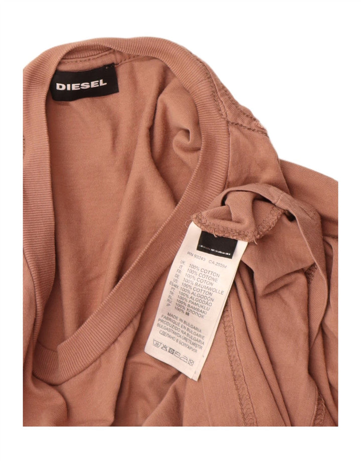 Bluză cu mânecă lungă pentru bărbați Diesel, maro mare, din bumbac