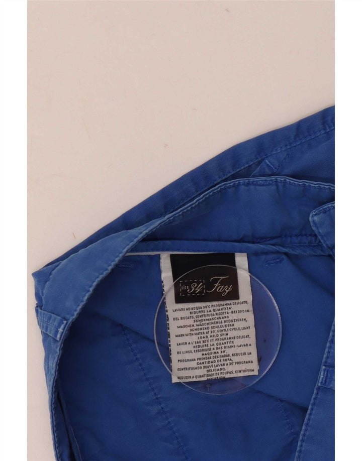 Pantaloni scurți chino pentru bărbați Fay W34, mare, albastru, bumbac