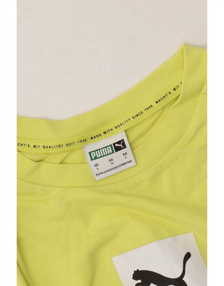 Tricou grafic PUMA pentru bărbați Top mare galben