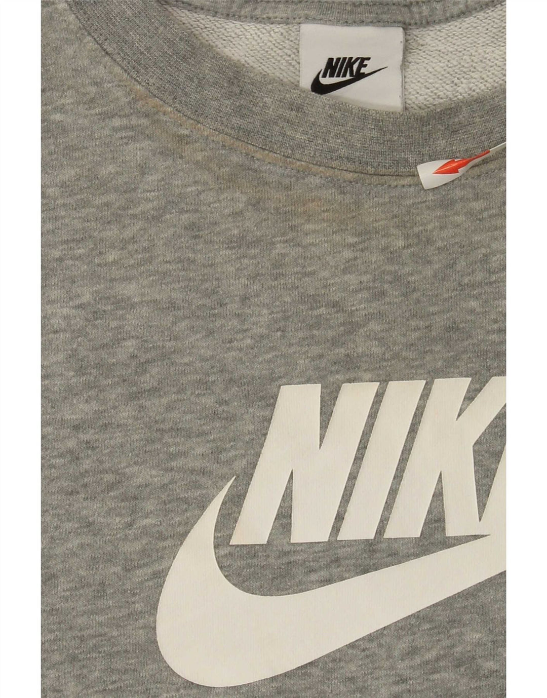 Pulover supradimensionat cu grafic Nike pentru femei UK 18 XL, gri cu pete