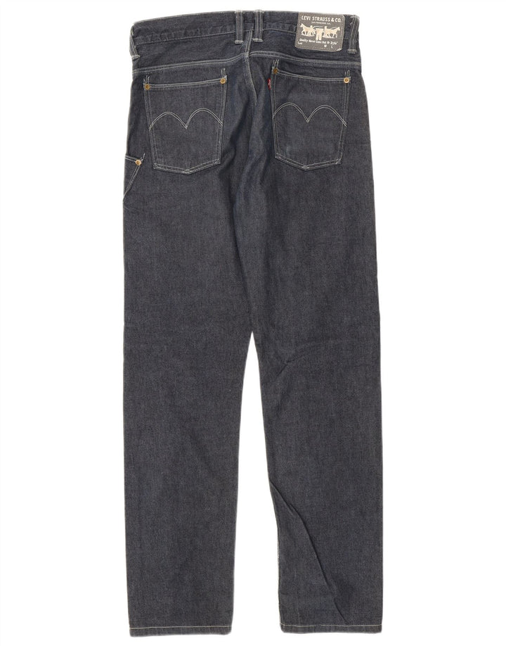 Blugi drepti pentru bărbați Levi's W29 L34 Bumbac bleumarin