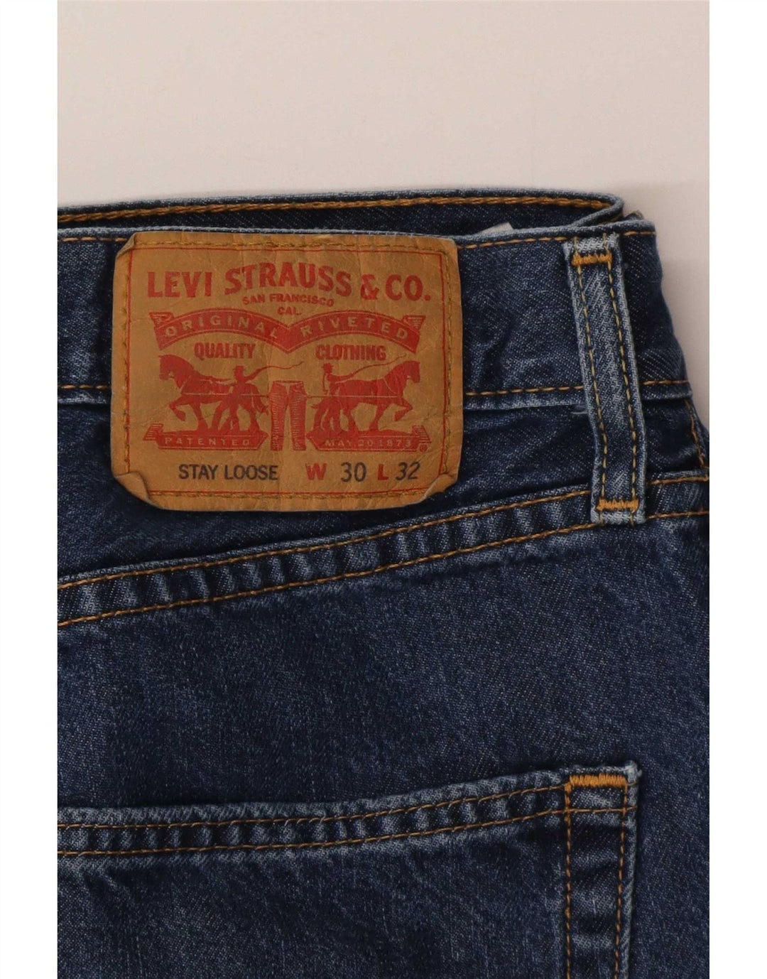 Blugi largi pentru bărbați Levi's W30 L32 Bumbac albastru