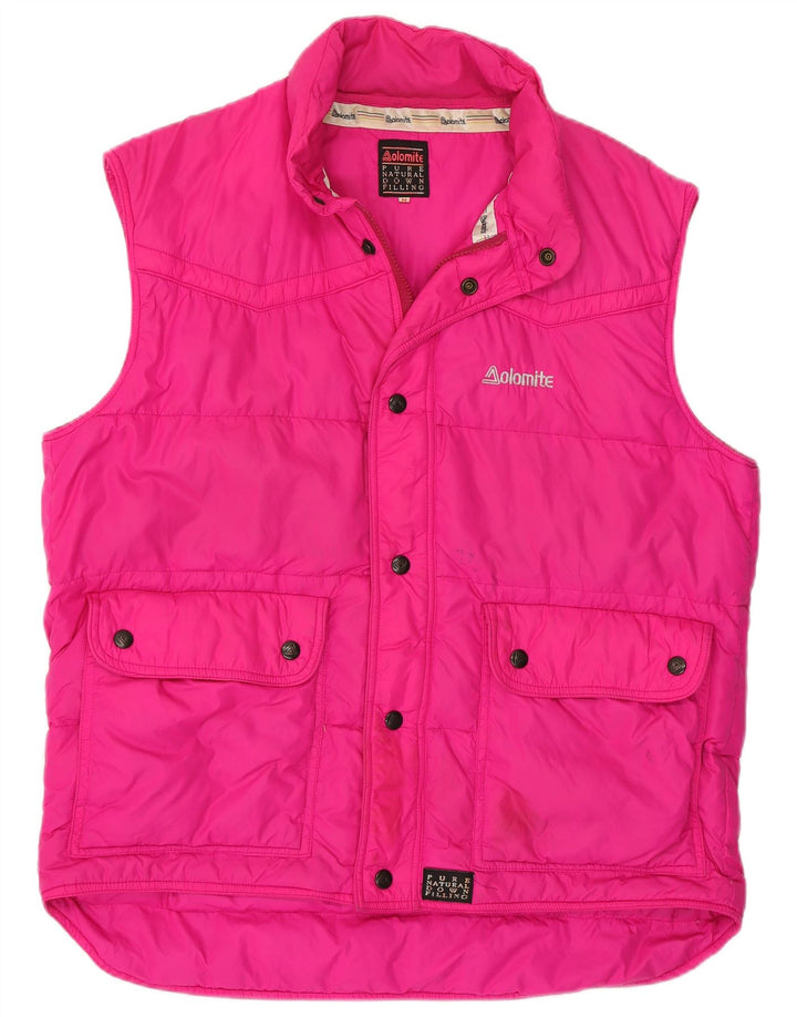 Gilet căptușit pentru bărbați Dolomite UK 38 Medium Pink Poliester