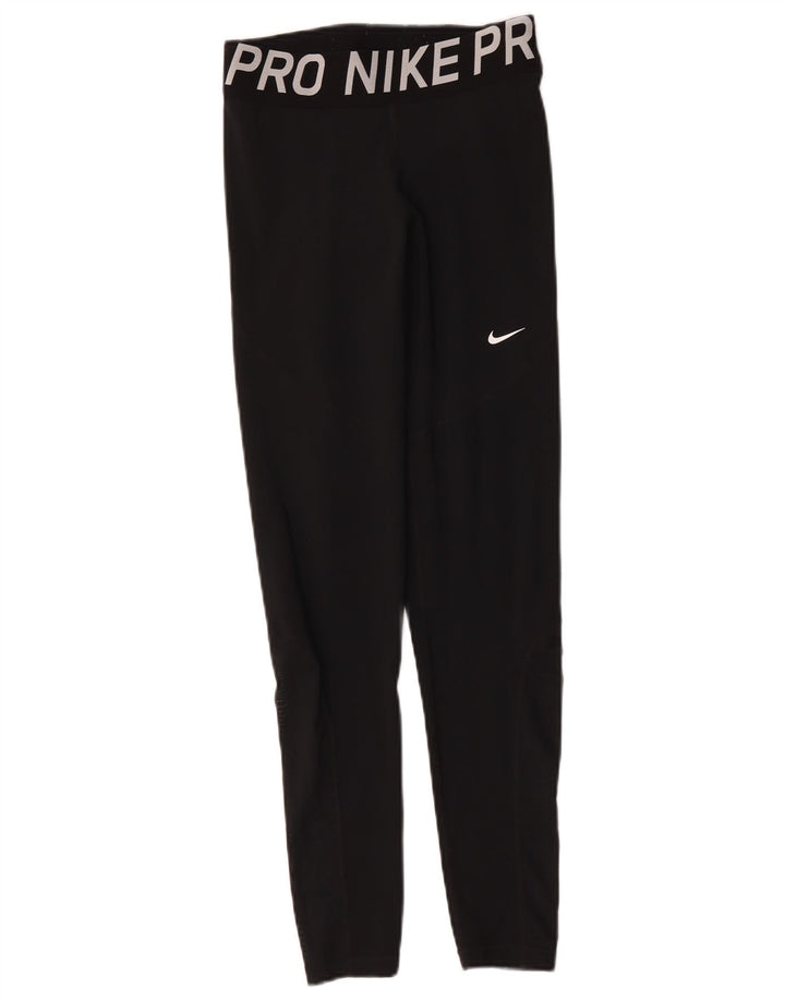 Leggings grafic Nike pentru femei UK 12 Poliester mediu negru