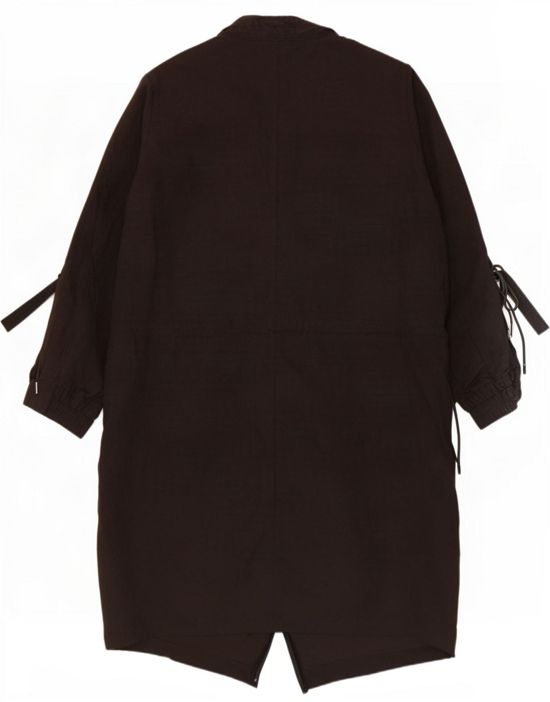 Pardesiu pentru femei Zara cu mâneci 3/4 UK 6 XS poliester negru