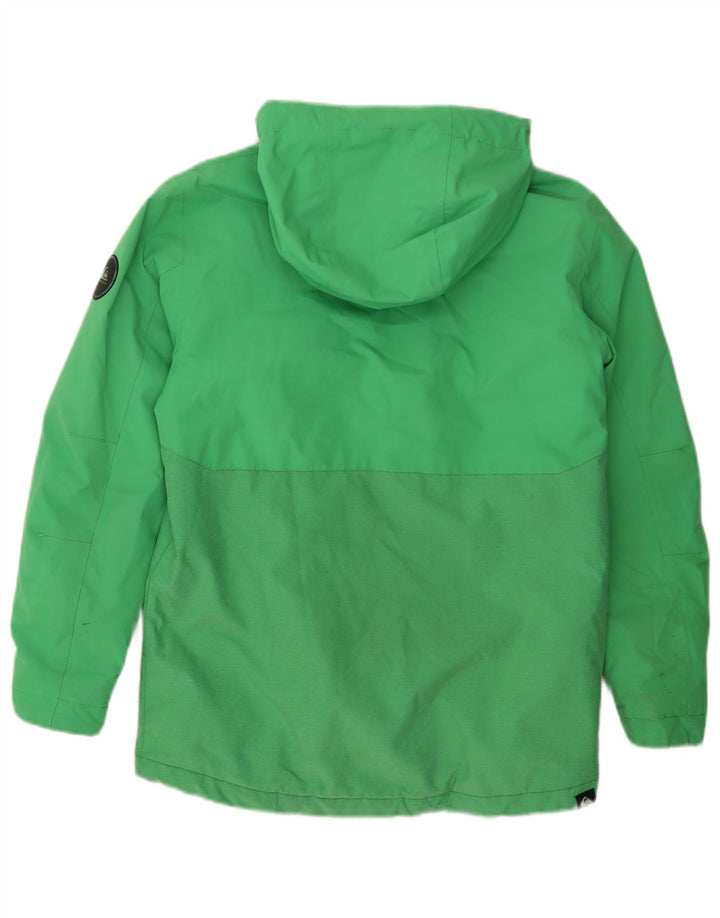 QUIKSILVER jachetă de vânt cu glugă pentru băieți 13-14 ani XL nailon verde