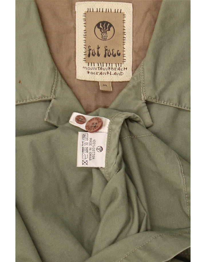 Fat Face Mens Utility Jacket UK 38 Medium Khaki Bumbac