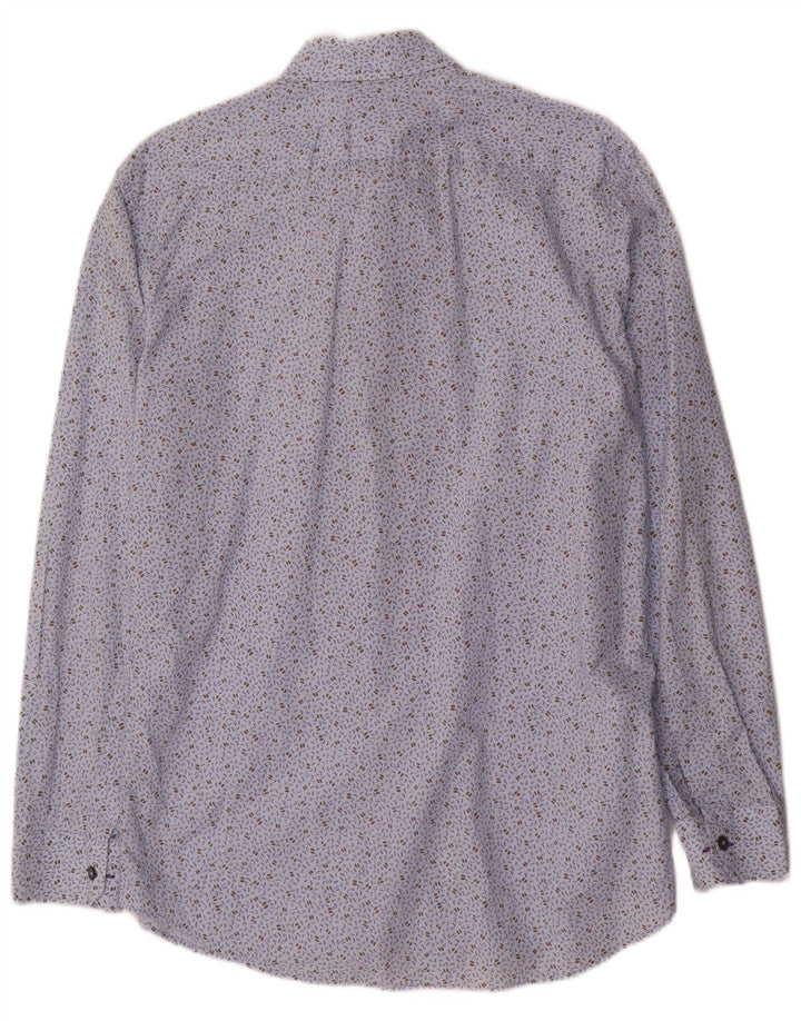Cămașă Slim Fit Paul Smith pentru bărbați cu model abstract Mărimea 43 17 Albastru mediu